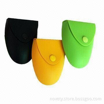 Coin Purse, Made of Good-quality Silicone, Soft and Durable, Available in Different Colors